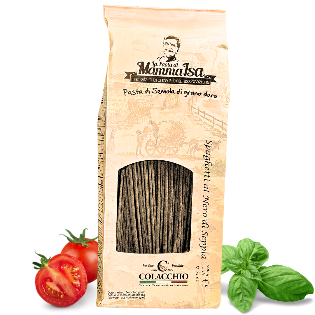 Spaghetti al Nero di Seppia 500g – Italienische Tintenfisch-Pasta | Bella Italia Store