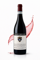 Montepulciano d’Abruzzo Rotwein aus Italien Colle Corviano elegante Weinflasche Studioaufnahme