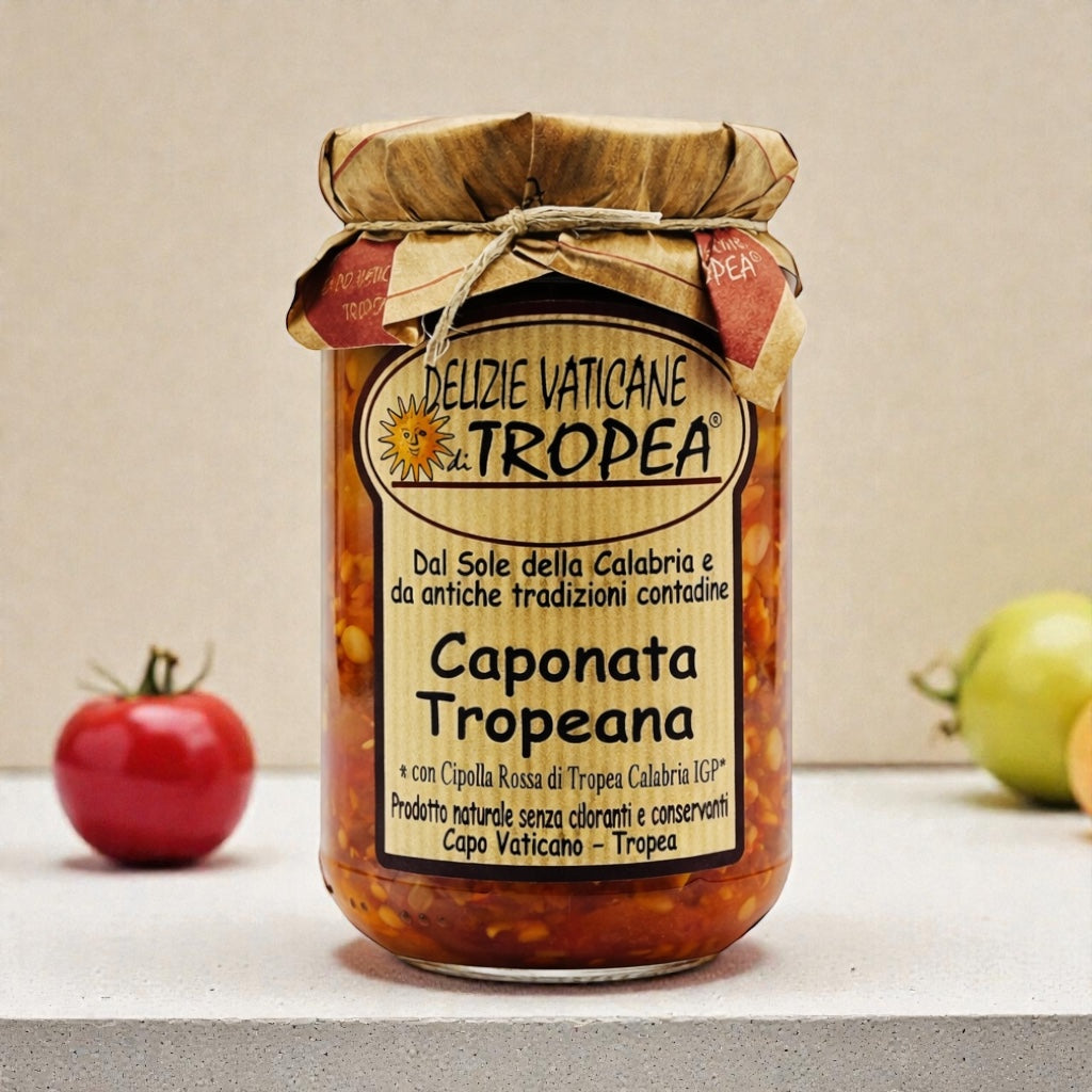 Caponata mit roten Zwiebeln von Tropea