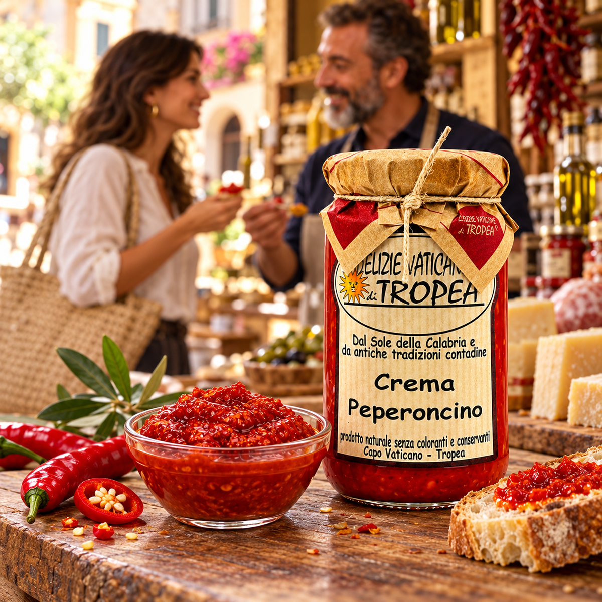 Chili-Creme aus Kalabrien – Einkauf im italienischen Feinkostladen
