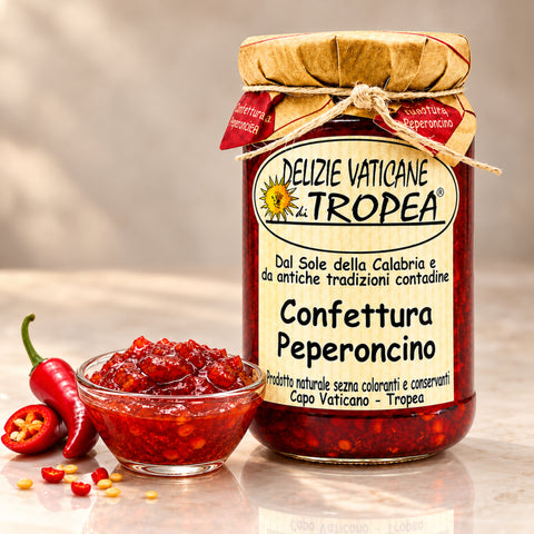 Chili-Marmelade aus Kalabrien – Premium Produktaufnahme