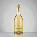 Ca’ del Bosco Franciacorta Cuvée Prestige italienischer Premium-Schaumwein Flasche mit goldener Farbe auf hellem Hintergrund, eleganter Franciacorta aus Italien