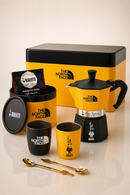     Bialetti Moka Express The North Face Set mit Zubehör und Espressotassen