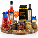Sommer Genuss Paket Italien mit Aperol, italienischem Kaffee, Olivenöl Extra Vergine und mediterranen Delikatessen