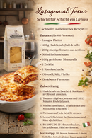 Italienische Lasagna al Forno Rezept mit Colacchio Lasagneplatten, traditionelle Ofenlasagne mit Fleisch, Bechamelsauce und Käse – italienische Pasta Rezeptidee