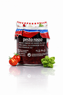 Pesto Rosso – Italienisches Tomaten - Basilikum - Pesto, 180g Bella Italia store Delikatessen Bella Italia store