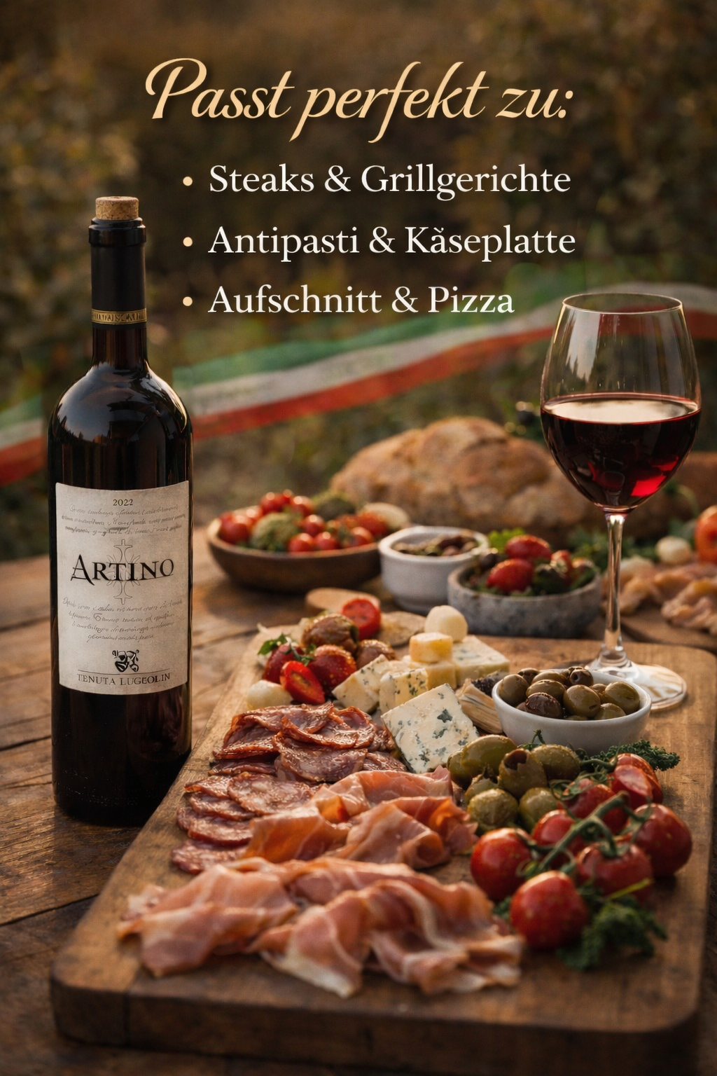 Artino Rosso 2022 Rotwein aus Kalabrien – italienischer Premiumwein perfekt zu Antipasti, Käseplatte, Pizza und Grillgerichten