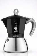 Bialetti Kaffeemaschine Induktion 6 Tassen schwarz Edelstahl Aluminium