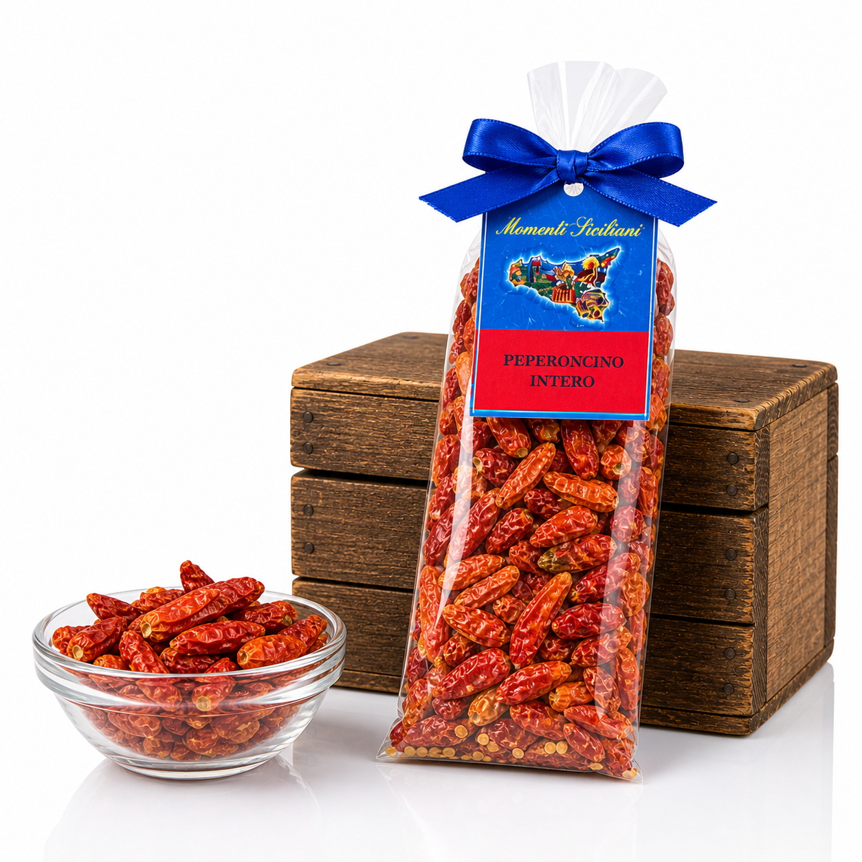 Peperoncino intero aus Sizilien – ganze getrocknete Chili, italienisches Premium Gewürz, 30g