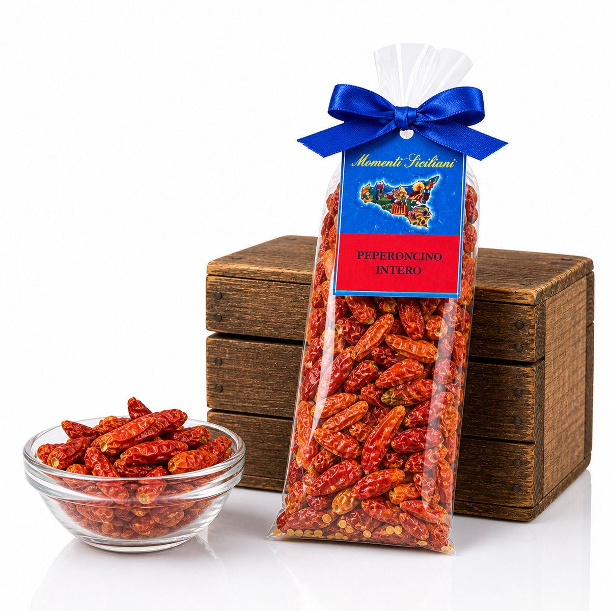 Peperoncino intero aus Sizilien – ganze getrocknete Chili Premium Gewürz mit intensiver Schärfe