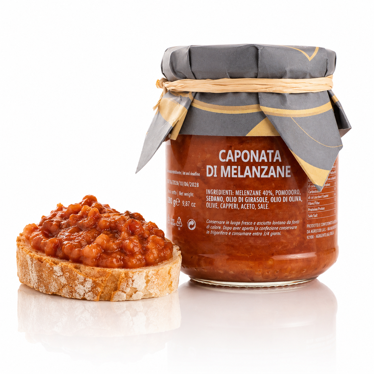 Caponata di Melanzane aus Sizilien 180g – Italienische Auberginen Spezialität