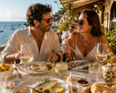     Mediterranes Dinner mit Crema d’Aglio aus Sizilien, Fisch, Weißwein und italienischer Atmosphäre