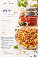     Italienische Pasta mit Crema di Peperoncino aus Sizilien – scharfe Chili Creme für Spaghetti und mediterrane Gerichte