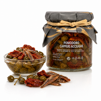 Pomodoro Capperi Acciughe aus Sizilien mit getrockneten Tomaten, Kapern und Sardellen – italienische Antipasti