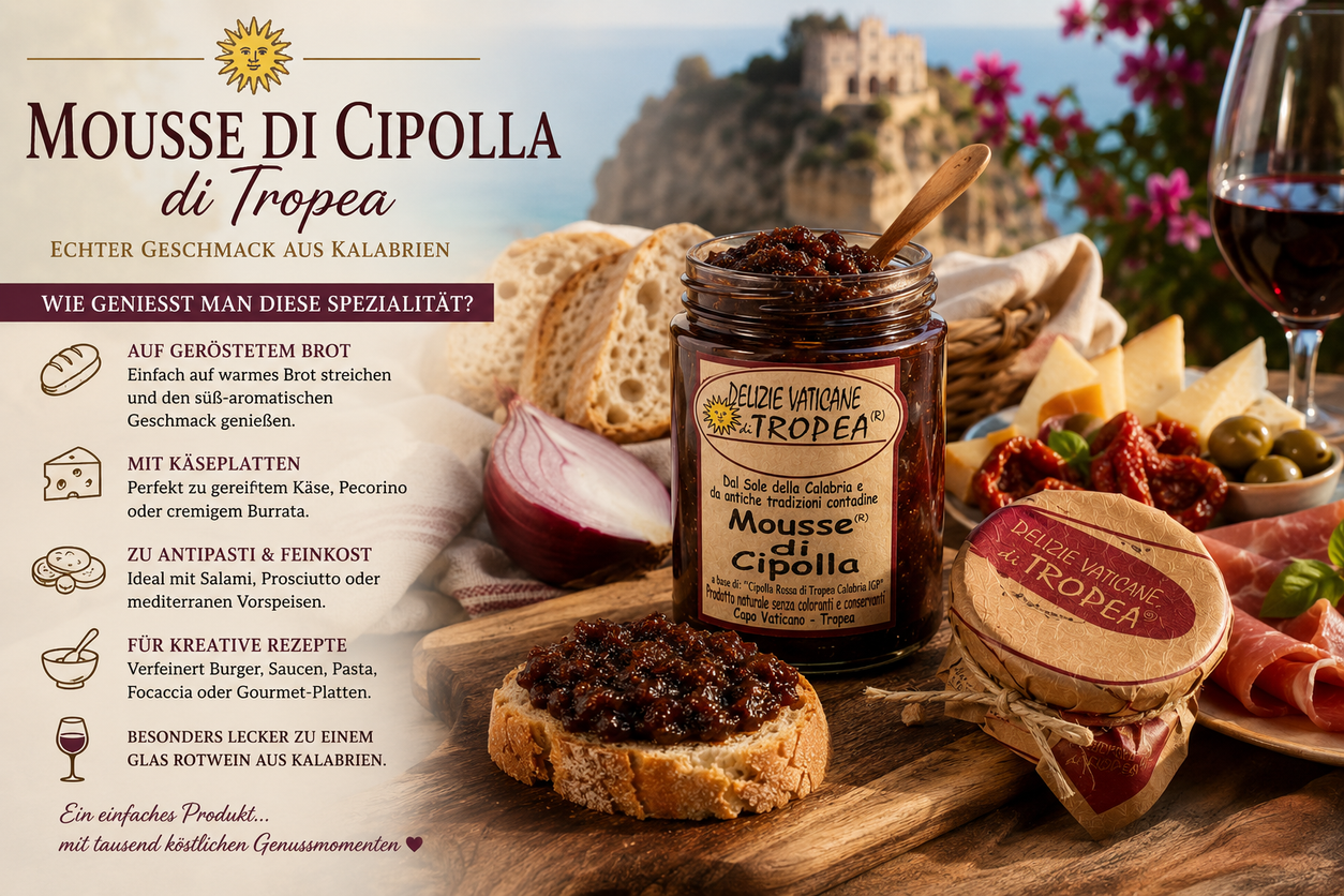 Zwiebelmousse aus Tropea IGP