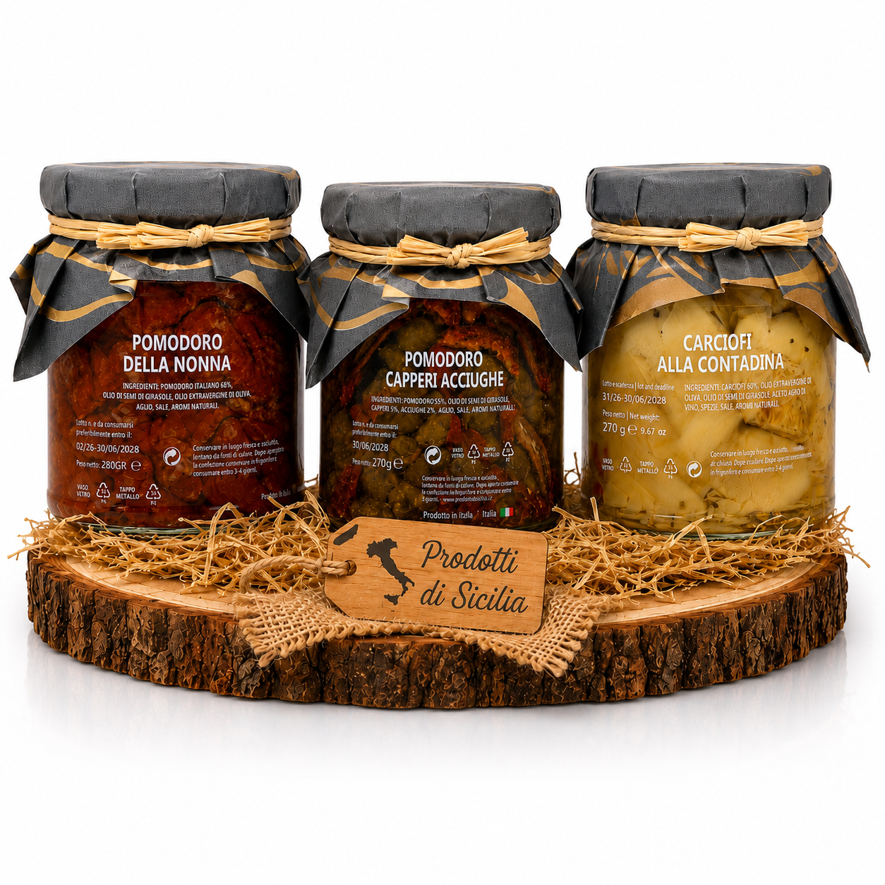 Sizilianische Antipasti 270g – Artischocken, Pomodori & mediterrane Feinkost aus Italien