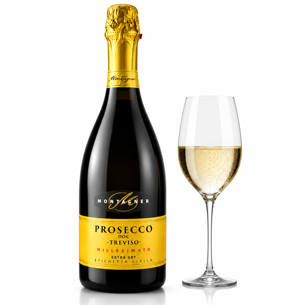 Prosecco DOC Treviso Extra Dry 2024 Montagner – Italienischer Spumante 🇮🇹