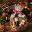 Geschenkkorb Italien mit Rotwein, mediterranen Spezialitäten und Delikatessen – Geschenkidee für Genießer