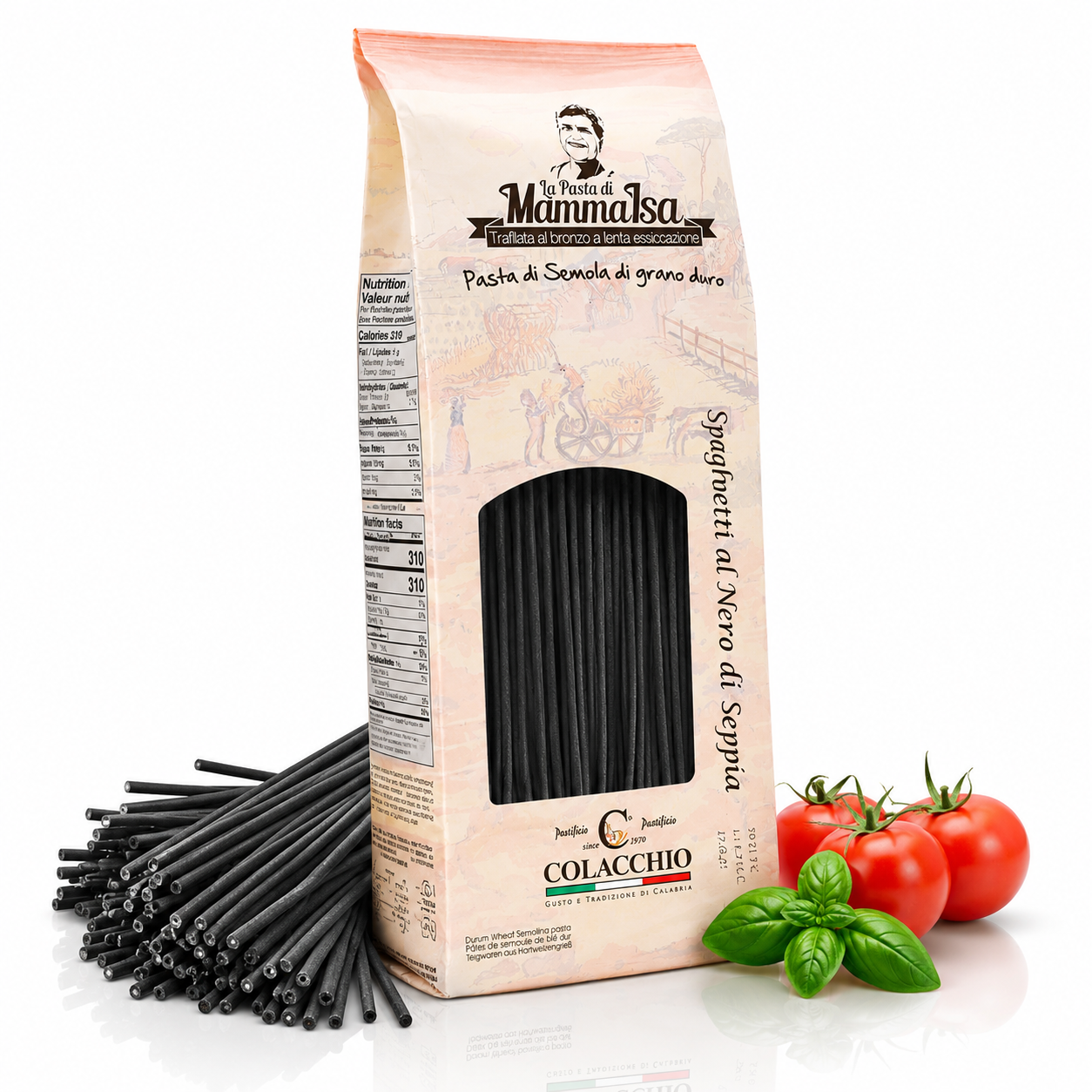 Spaghetti al Nero di Seppia 500g – Italienische Tintenfisch-Pasta | Bella Italia Store