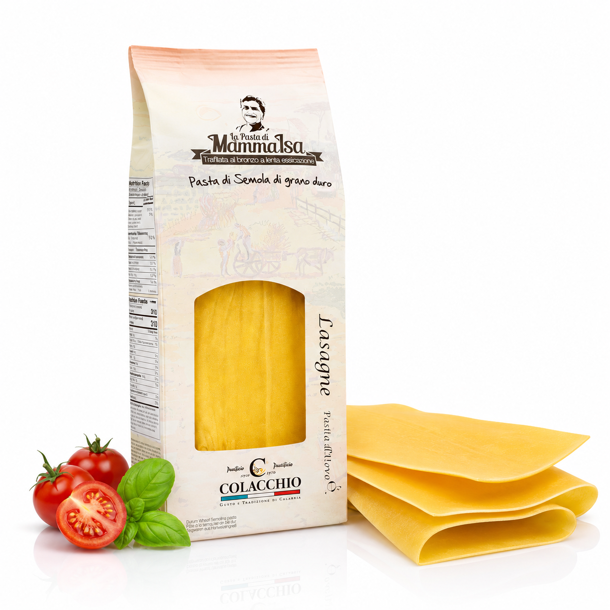 Lasagne aus Hartweizengrieß von La Pasta di Mamma Isa – 500g