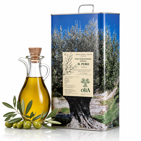 Italienisches Olivenöl kaltgepresst 5L Extra Vergine IL PURO aus Apulien Premium Qualität Bella Italia Store