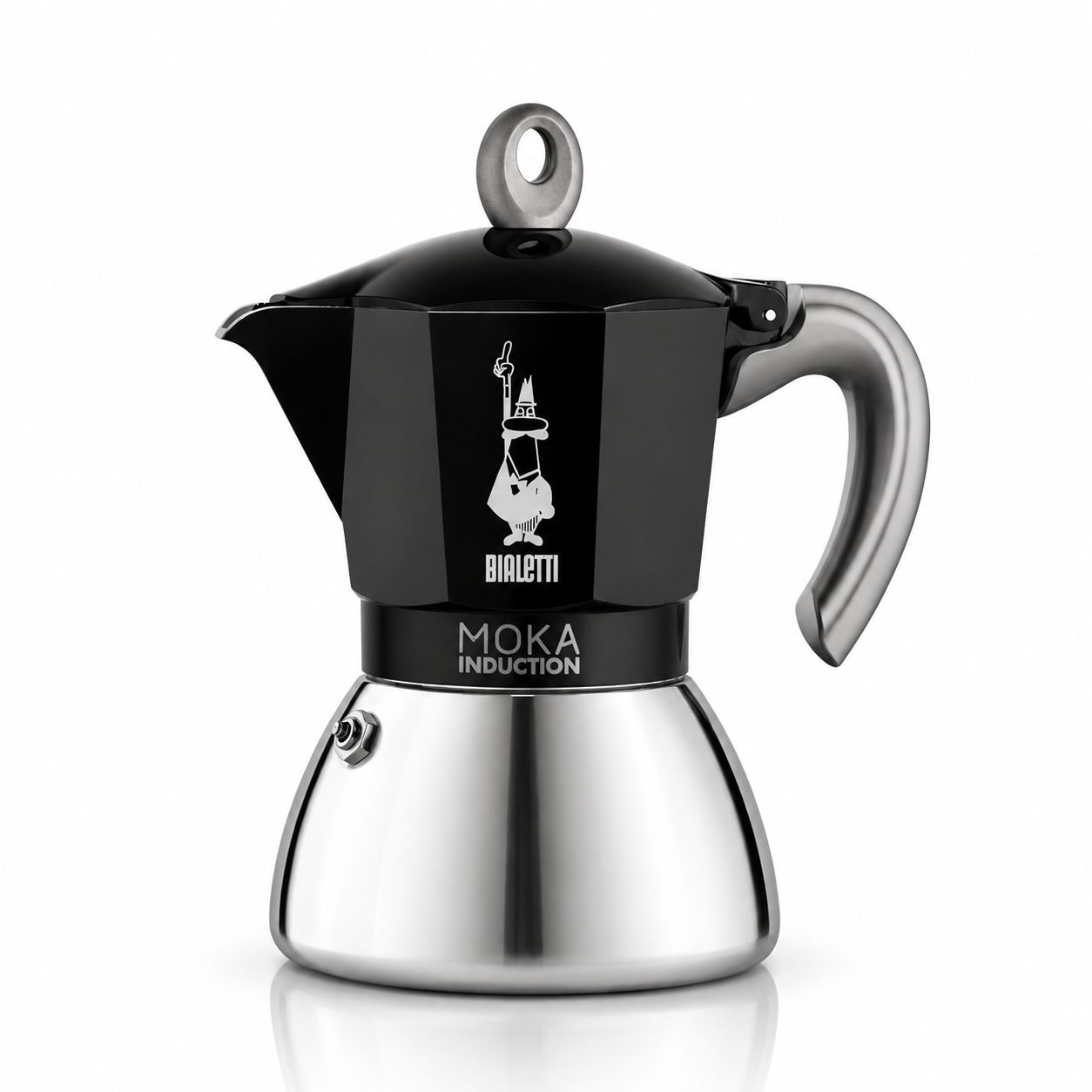 Bialetti Kaffeemaschine Induktion 6 Tassen Schwarz