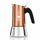 Italienische Kaffeemaschine Bialetti 4 Tassen Edelstahl Kupfer