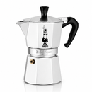 Bialetti Moka Express 4 Tassen Espressokanne aus Aluminium silber italienische Kaffeemaschine