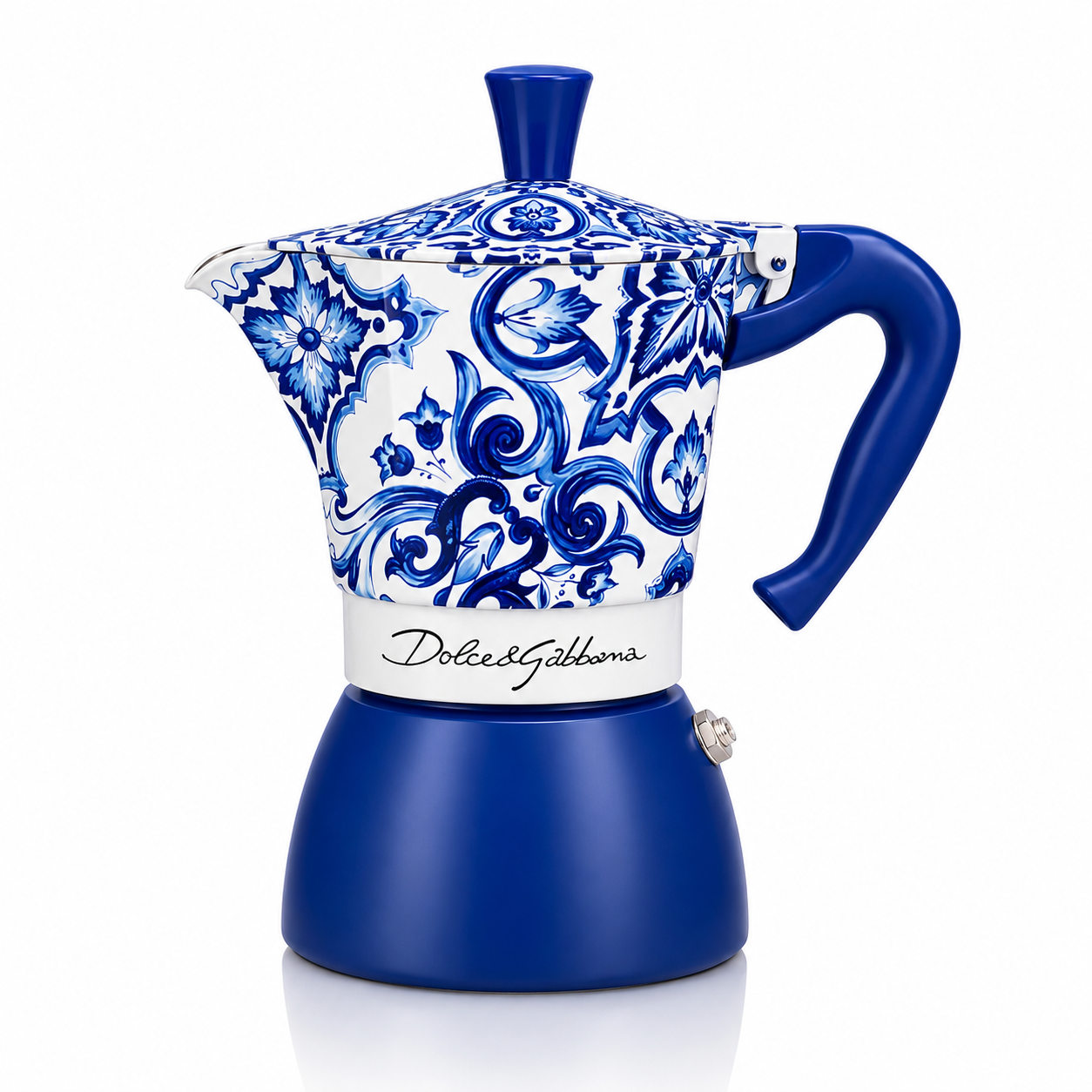 Italienische Kaffeemaschine Bialetti blau 6 Tassen