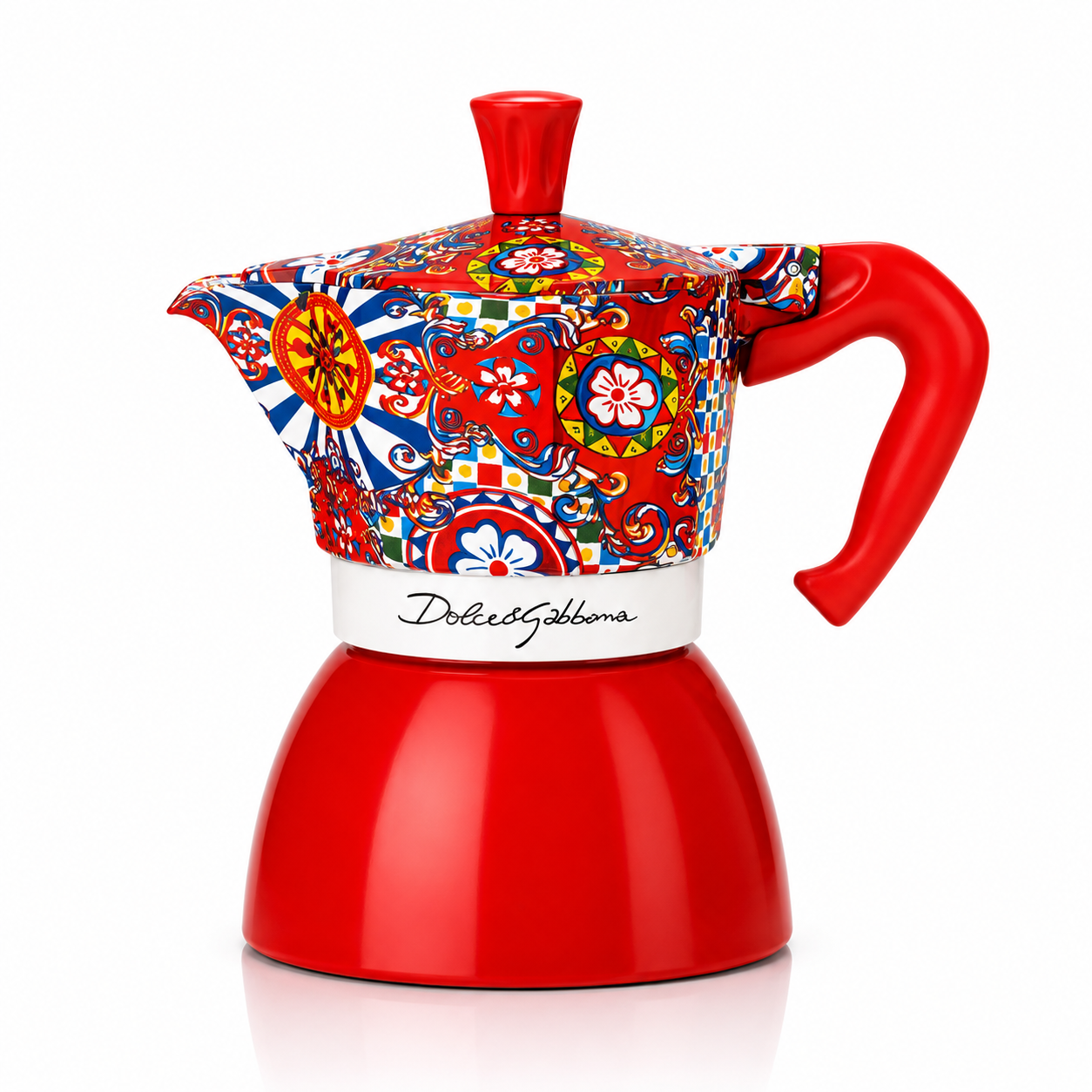 Italienische Kaffeemaschine Bialetti 4 Tassen rot
