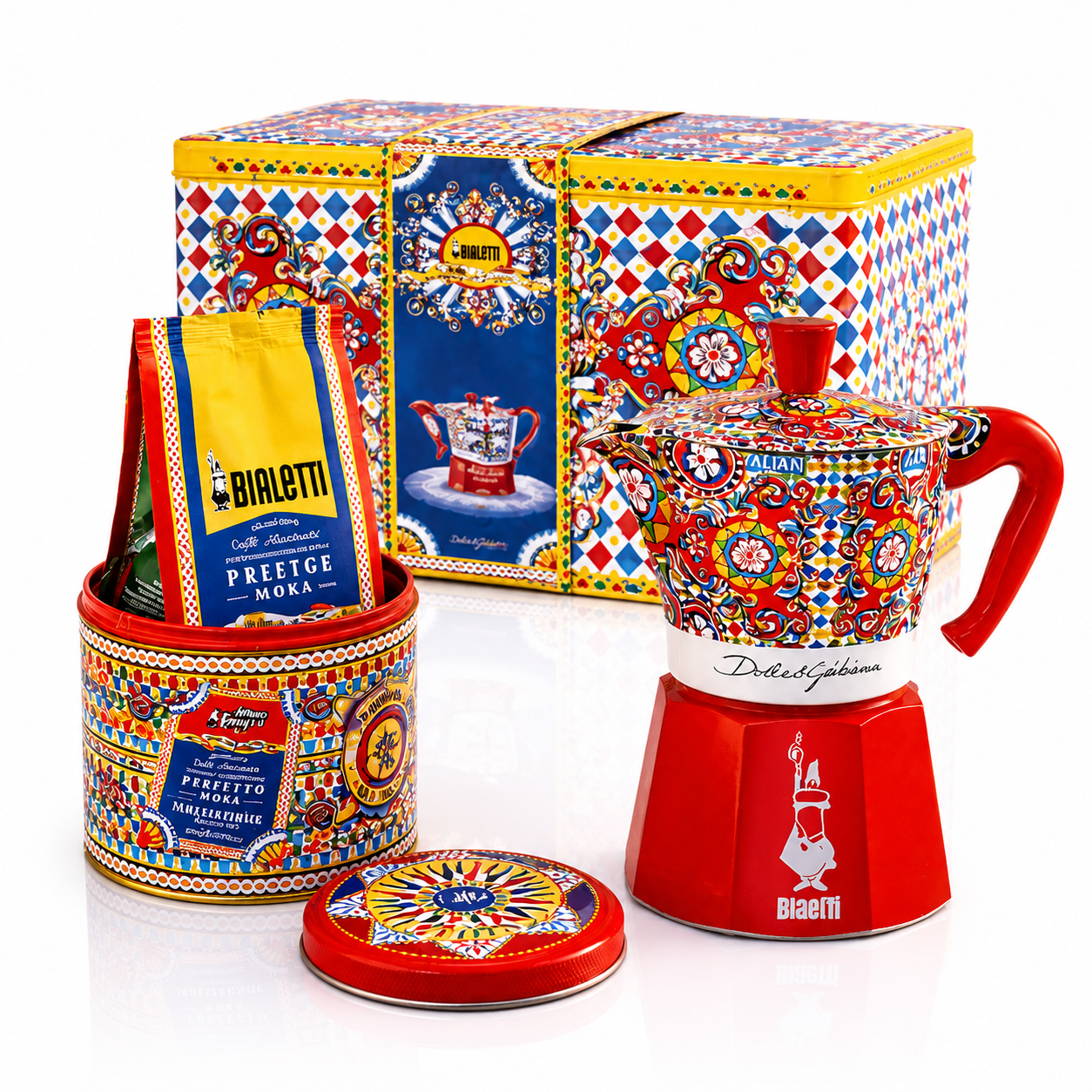 Bialetti Kaffeemaschine Geschenk Set 3 Tassen