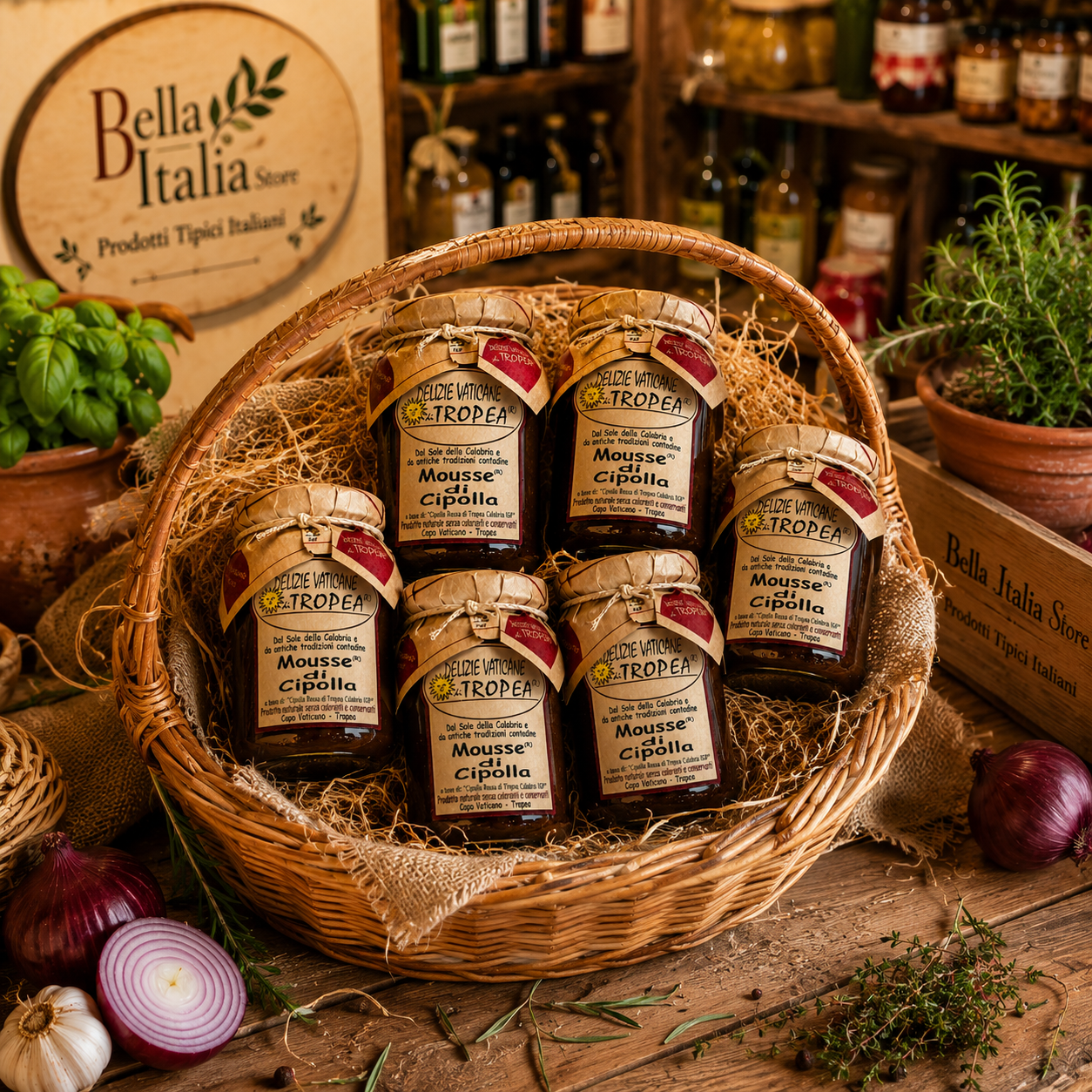 Zwiebelmousse aus Tropea IGP Paket 🇮🇹 | 6 italienische Spezialitäten