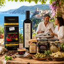 Italienisches Feinkost mit Espresso, Olivenöl & Delikatessen