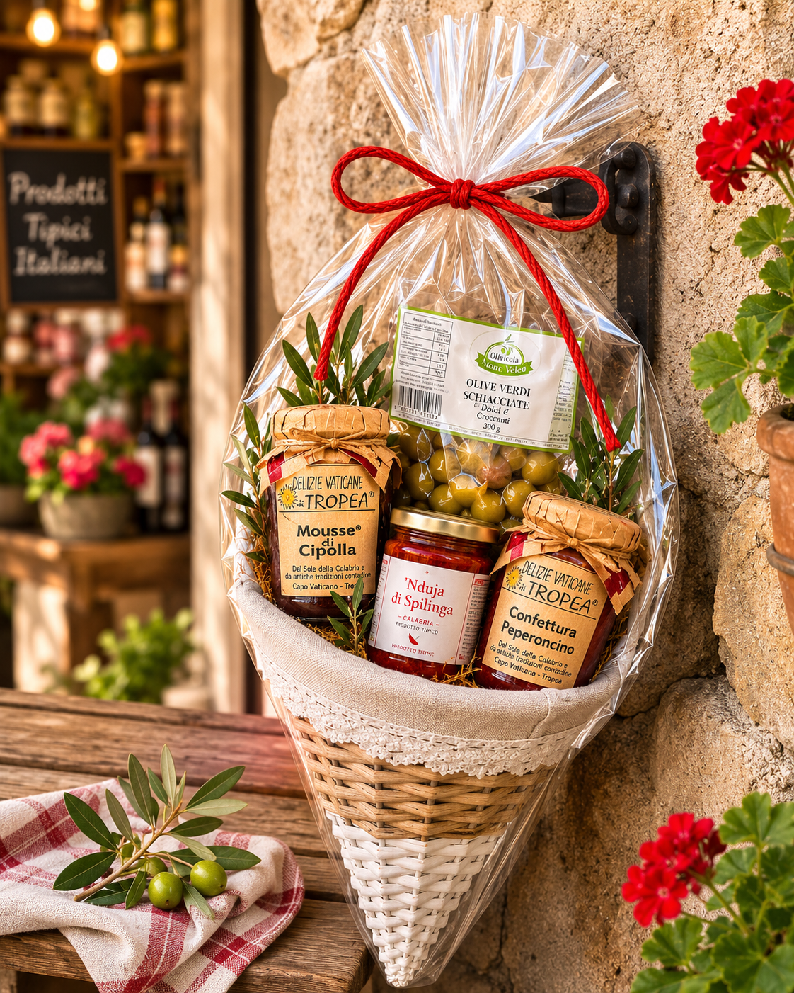 Italienischer Geschenkkorb Feinkost aus Kalabrien