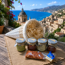 Mediterraner Genusskorb aus Italien mit Pesto und Pistaziencreme