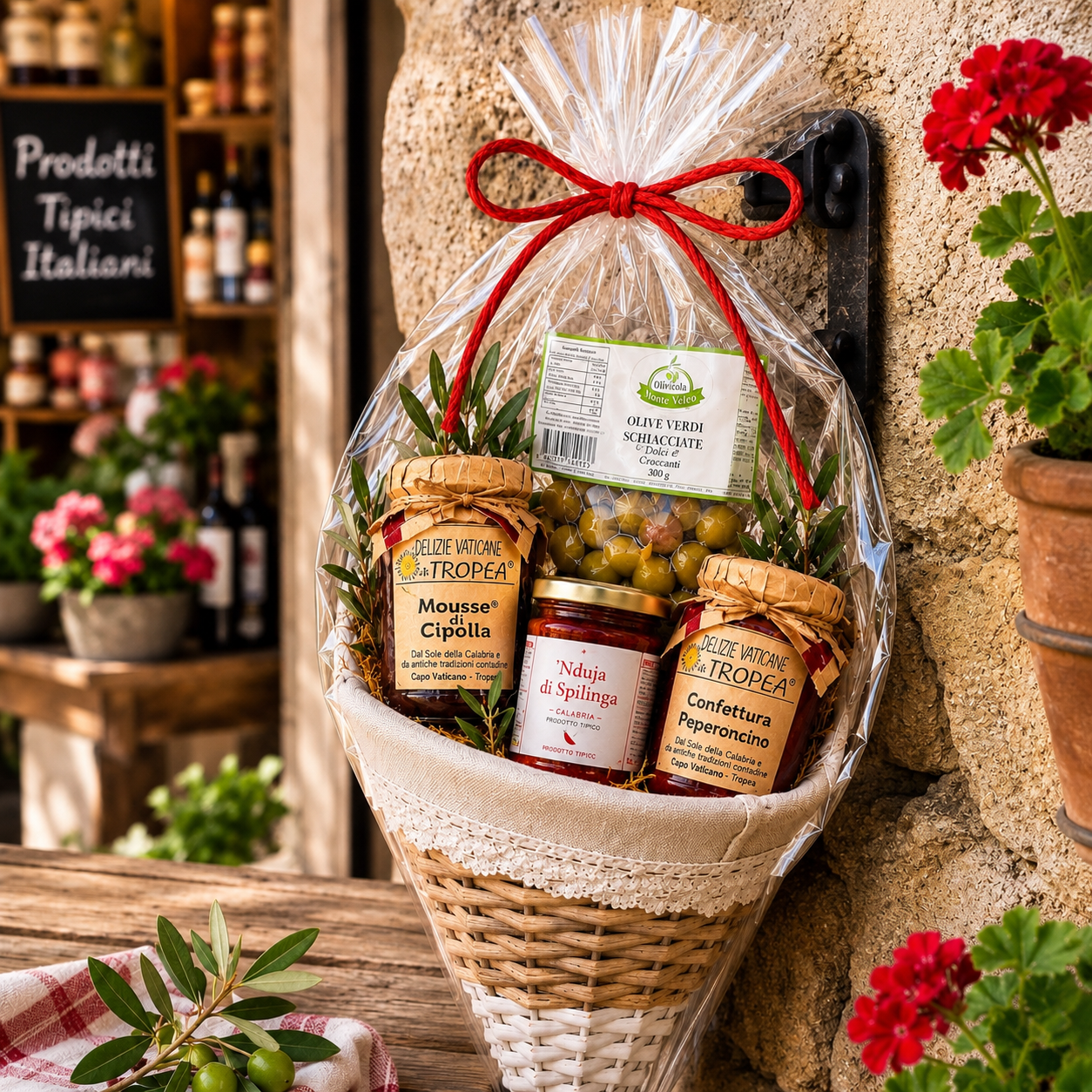 Italienischer Geschenkkorb Feinkost aus Kalabrien