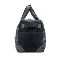 Italienische Reisetasche Canvas Leder – Seitenansicht