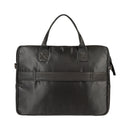 Italienische Aktentasche Leder schwarz, Business Tasche Herren aus Nylon und Echtleder, elegante Laptop Tasche Made in Italy mit Schulterriemen