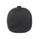 Italienische Reisetasche Leder Canvas Schwarz – Vorderansicht, handgefertigt in Italien, Weekender Unisex