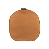 Italienische Reisetasche Leder Herren, Weekender Tasche aus Canvas und Echtleder, braune Duffel Bag 45x25x28 cm mit Schulterriemen