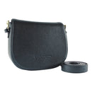 Italienische Damen Umhängetasche aus echtem Leder in Schwarz – elegante Schultertasche Made in Italy