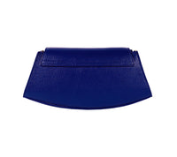 Italienische Damen Schultertasche Leder Blau – elegante Handtasche aus Echtleder, Made in Italy