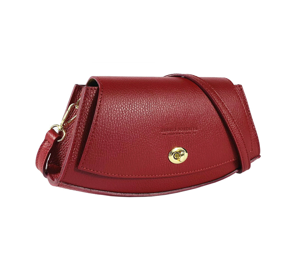 Italienische Damen Leder Schultertasche
