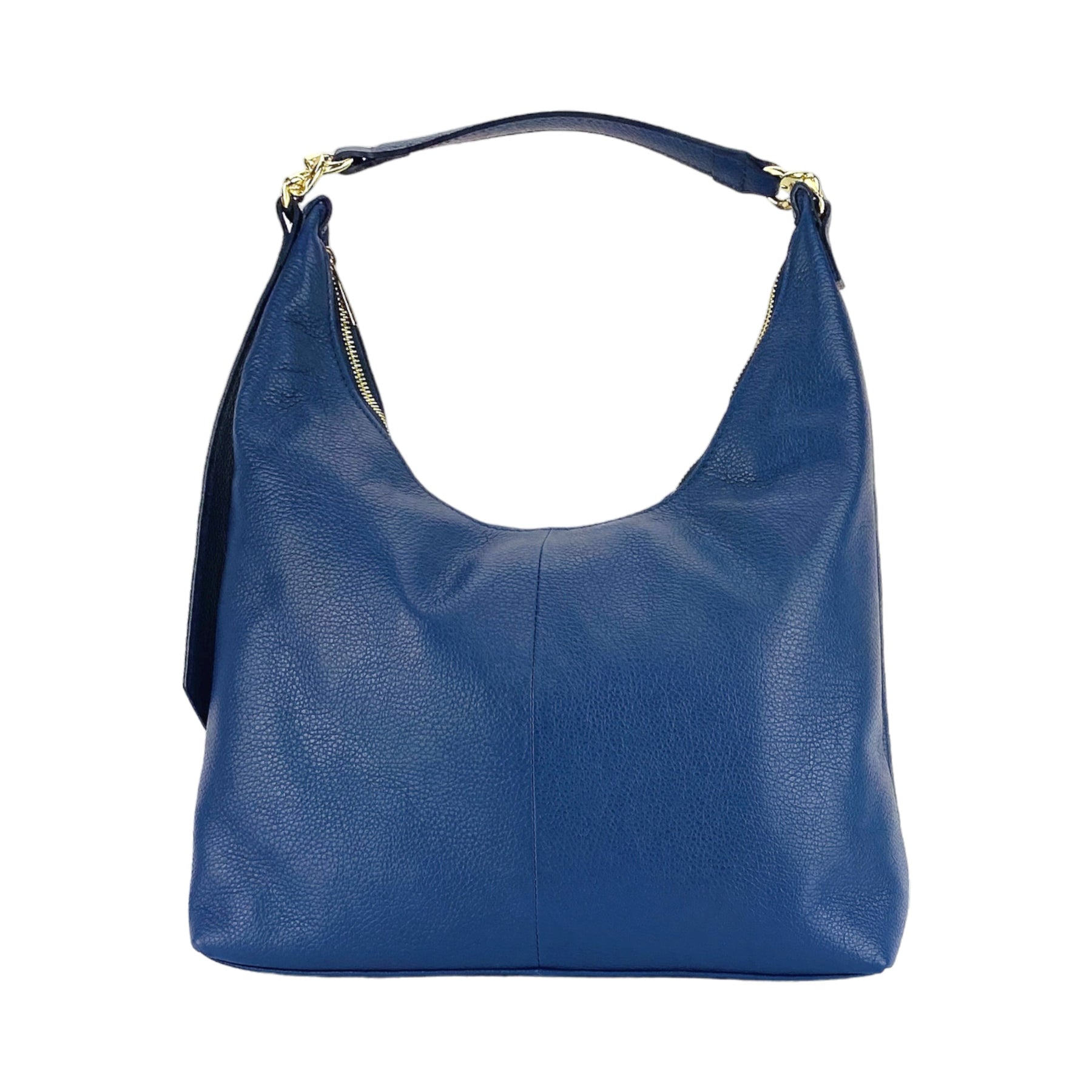 Damen Schultertasche Echtleder Blau