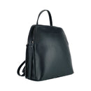 Italienischer Damen Lederrucksack Schwarz – Echtleder Rucksack Made in Italy, doppio scomparto, elegante & handgefertigt