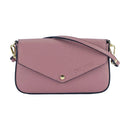 Italienische Damen Umhängetasche Rosa – Kleine Schultertasche aus Echtleder mit Kettenriemen, handgefertigt in Italien 🇮🇹