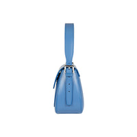 RB1030CP | Borsa Donna a Spalla EMMA con pattina in Vera Pelle Made in Italy. Accessori in metallo Argento Lucido - Colore Glicine - Dimensioni: cm 24 x 18 x 9 + 14,5 (Luce manico)-3