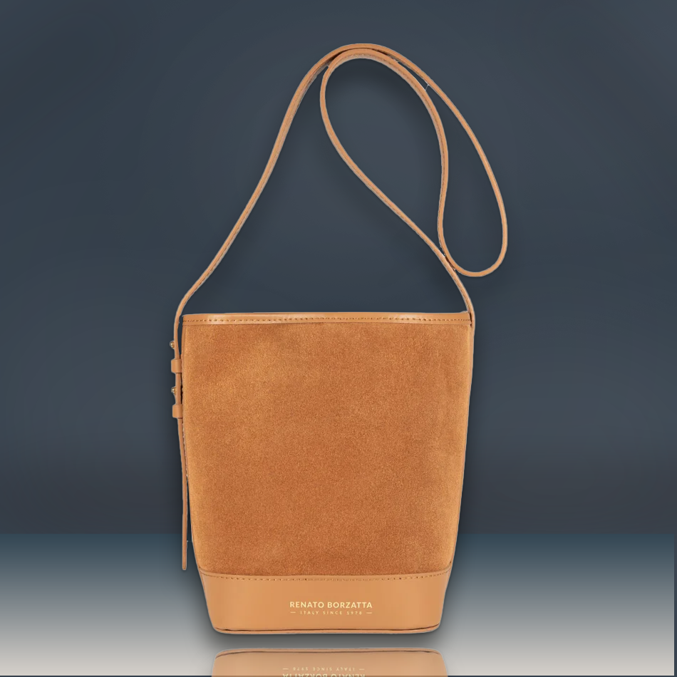 Damen Beuteltasche aus italienischem Leder