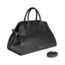 Italienische Damen Handtasche aus Echtleder – Modell Frida in Schwarz. Elegante Henkeltasche mit goldfarbenen Metall-Details, hochwertig handgefertigt in Italien.