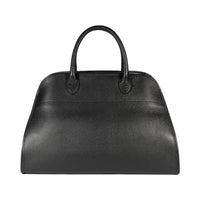 Italienische Damen Handtasche aus Echtleder – Modell Frida in Schwarz. Elegante Henkeltasche mit goldfarbenen Metall-Details, hochwertig handgefertigt in Italien.